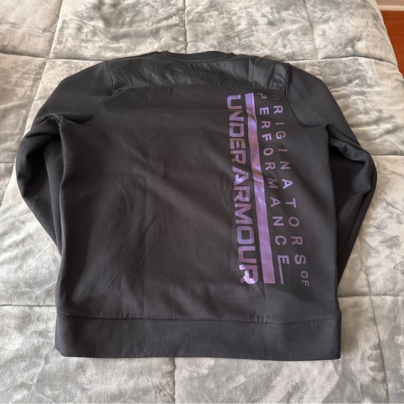 Men’s Under Armour Pullover Sweater Black size Medium - Picture 2 of 3